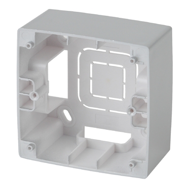 Коробка накладного монтажа ЭРА 12610103 1 пост, Эра 12, алюминий Б0043162 ERA