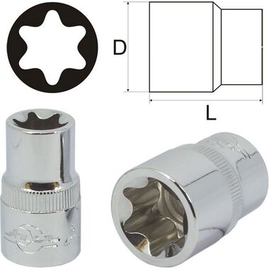 Сатиновая головка Aist Torx E10 1/4" 211510E