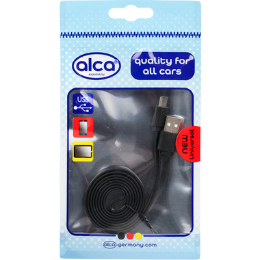 Кабель Alca USB Typ C 2.0 черный 510660