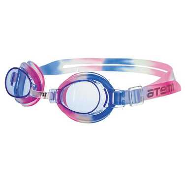 Детские очки для плавания ATEMI PVC/силикон, синий/белый/розовый, S301 00000042670