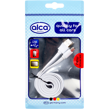 Кабель Alca USB Typ C 2.0 белый 510670