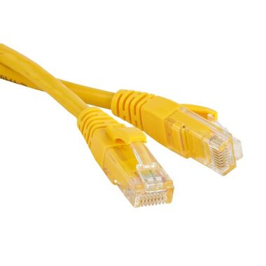 Патч-корд LANMASTER RJ45 - RJ45, 4 пары, UTP, категория 6, 5 м, желтый LAN-PC45/U6-5.0-YL