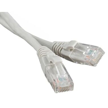 Патч-корд LANMASTER RJ45 - RJ45, 4 пары, UTP, категория 6, 0.5 м, серый LAN-PC45/U6-0.5-GY