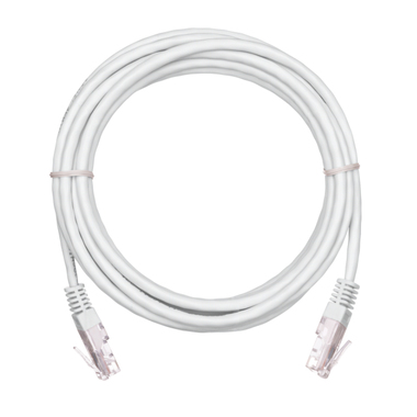 Шнур NETLAN U/UTP 4 пары, категория 5e, PVC, белый, 10м, 5 штук EC-PC4UD55B-BC-PVC-100-WT-5