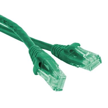 Патч-корд LANMASTER RJ45 - RJ45, 4 пары, UTP, категория 5е, 5 м, зеленый, LAN-PC45/U5E-5.0-GN