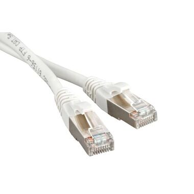 Патч-корд LANMASTER RJ45 - RJ45, 4 пары, FTP, категория 5е, 2 м, белый LAN-PC45/S5E-2.0-WH