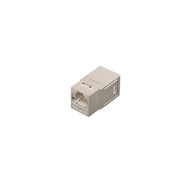 Соединитель NIKOMAX Keystone, Кат.6а, RJ45-RJ45, экранированный, металлик NMC-KJSA55C-MT