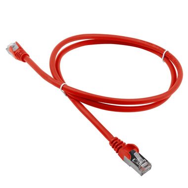 Патч-корд LANMASTER RJ45 - RJ45, 4 пары, S/FTP, категория 6A, 1.5 м, красный LAN-PC45/S6A-1.5-RD