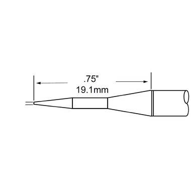 Комплект картриджей-наконечников (0.4х19.1 мм) для MFR-PTZ METCAL TTP-CNP1