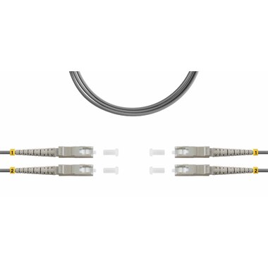 Оптический патч-корд TopLAN дуплексный, MM 62,5/125, 4 м, DPC-TOP-OM1-SC/P-SC/P-4.0