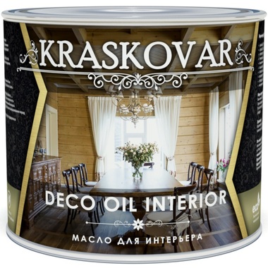 Масло для интерьера Kraskovar Deco Oil Interior вишня, 2.2 л 1270