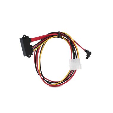 Переходник VCOM molex+SATA/SATA, 15pin+7pin, длина - 45см, питание - 15см VHC7702