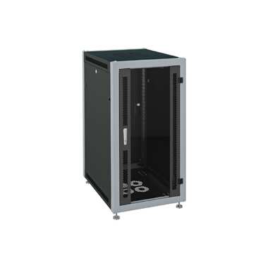 Монтажный напольный шкаф SYSMATRIX 27U 600x1000x1330mm RAL 9004/RAL 7000 SL 6027.912