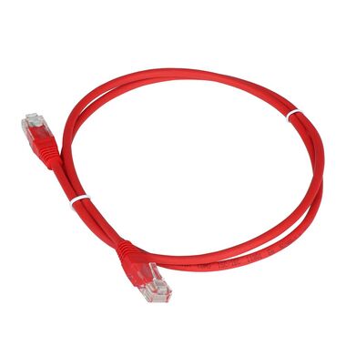 Патч-корд RJ45 - RJ45, 4 пары, UTP, категория 5е, 15 м, красный, TWT-45-45-15-RD