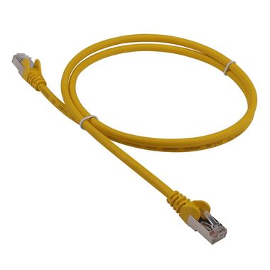 Патч-корд LANMASTER RJ45 - RJ45, 4 пары, FTP, категория 5е, 10 м, желтый, LSZH, LAN-PC45/S5E-10-YL