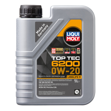 НС-синтетическое моторное масло LIQUI MOLY Top Tec 6200 0W-20 1л 20787