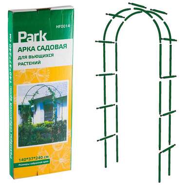 Садовая арка для вьющихся растений Park HF0014 240х140х37 см, трубка 13х0.35 мм 322118