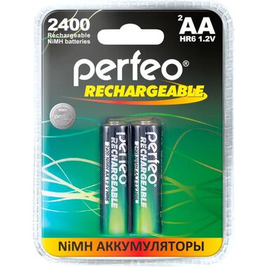 NiHM Аккумуляторы Perfeo AA2400mAh/2BL Аккумулятор Пластик PF_C3010