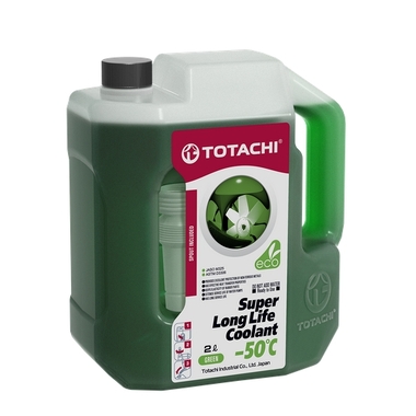 Охлаждающая жидкость TOTACHI SUPER LLC Green -50C 2л 4589904520617