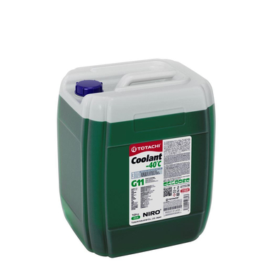 Охлаждающая жидкость TOTACHI NIRO COOLANT Green, -40град.C, G11, 10 кг 4589904526893