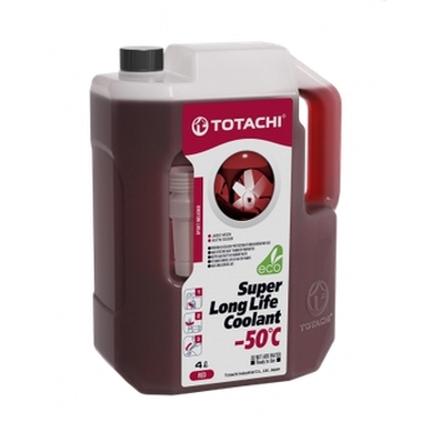 Охлаждающая жидкость TOTACHI SUPER LLC Red -50C 4л 4589904520808