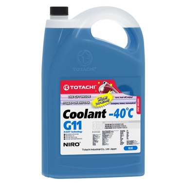 Охлаждающая жидкость TOTACHI NIRO COOLANT Blue -40C G11 10кг 46310