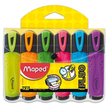 Набор текстовыделителей MAPED Fluo Pep's Classic 6 шт 150773