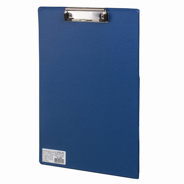 Доска-планшет BRAUBERG Comfort с прижимом А4, 230х350 мм, картон/ПВХ, синяя 222659