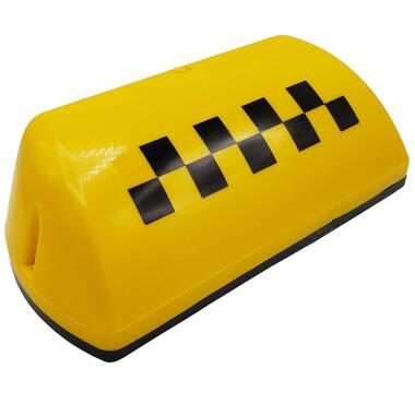 Фонарь-шашечки DolleX ТАКСИ 290х130х90 мм, 6 магнитов, с подсветкой, желтый FTX-07