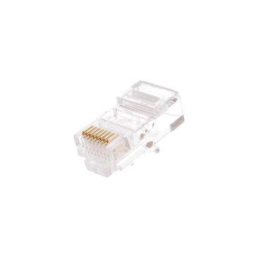 Коннектор NETLAN RJ45/8P8C, категория 6, 3мкд, универсальный, под 0,47-0,51мм EC-UP8P8C-6-003-TR-500