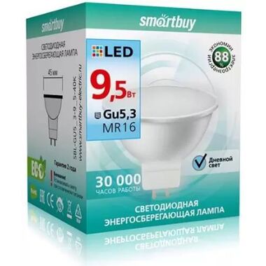 Лампочка SMARTBUY LED-Gu5.3LED-9.5W/4000 SBL-GU5_3-9_5-40K