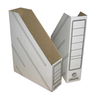 Вертикальный накопитель Attache картонный, белый, ширина 75 мм, 2 шт. 731839
