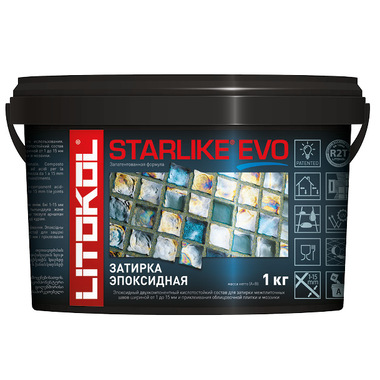 Эпоксидный состав для укладки и затирки мозаики LITOKOL STARLIKE EVO S.340 BLU DENIM 485350002