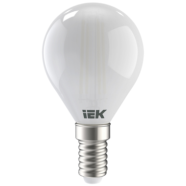 Лампа IEK серия 360 LED, G45, шар, матовая, 7вт, 230В, 3000К, E14 LLF-G45-7-230-30-E14-FR