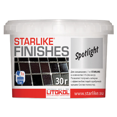 Декоративная добавка LITOKOL SPOTLIGHT блестящая для Starlike 0,03 кг 478100002