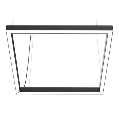 Светильник DIODEX Led Микко Квадр 80Вт 5500К, Опал, Черный, 1-10 4603789795295