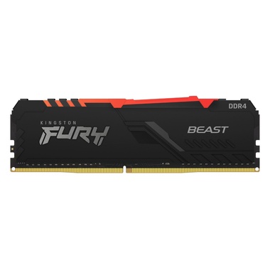 Модуль памяти Kingston Fury Beast Black RGB DDR4 DIMM 3200Mhz PC25600 CL16 - 8Gb KF432C16BBA/8