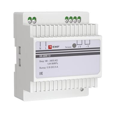 Блок питания EKF, 12В DR-60W-12 PROxima dr-60w-12