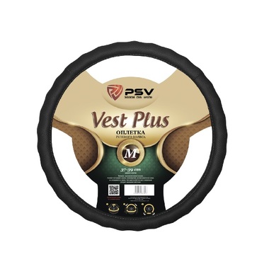 Оплётка на руль PSV VEST EXTRA PLUS Fiber черный, М 121953