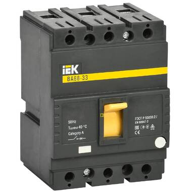 Автоматический выключатель IEK ВА88-33 3Р 40А 35кА SVA20-3-0040