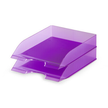 Горизонтальный лоток DURABLE BASIC прозрачно-фиолетовый 1701673992