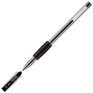 Гелевая ручка 12 шт в упаковке Attache Town 0.5 мм с резиновой манжеткой черный 168714
