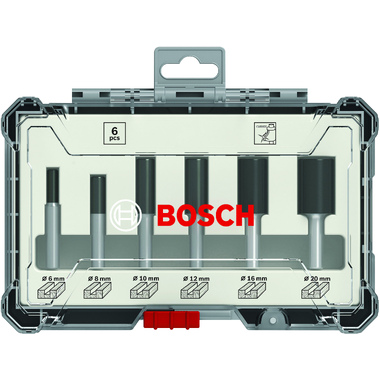 Набор пазовых фрез (6 шт; хвостовик 6 мм) Bosch 2607017465