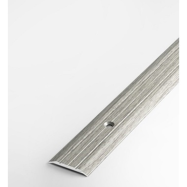 Порог прямой алюминиевый (25 мм; 0.9 м; декоративный; серебристая сосна) Лука УТ000026028