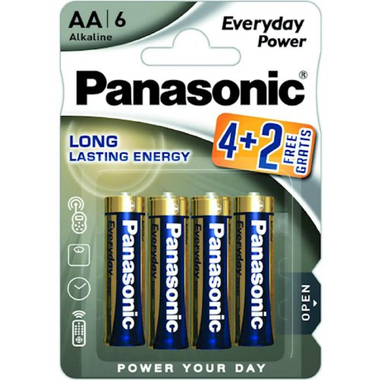 Элементы питания Panasonic LR6 Everyday Power BL6 4+2 7625