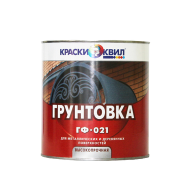 Грунтовка Краски квил ГФ-021 серая, банка 2,7 кг 4690417019434