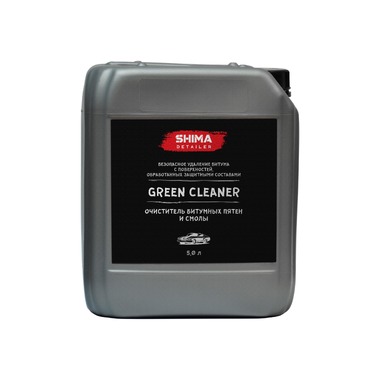 Очиститель битумных пятен и смолы SHIMA DETAILER GREEN CLEANER 5 L 4603740920049