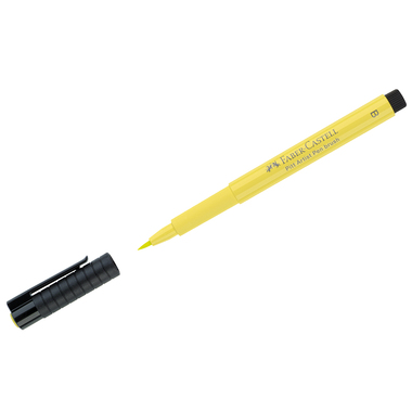 Капиллярная ручка Faber-Castell Pitt Artist Pen Brush цвет 104 светло-желтая, кистевая 167404