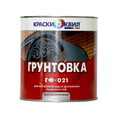 Грунтовка Краски квил ГФ-021 красно-корич., банка 1,9 кг 4660000614575