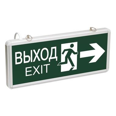 Аварийный светодиодный светильник IEK ССА, 1003, "ВЫХОД-EXIT", двусторонний, 3Вт, ИЭК LSSA0-1003-003-K03